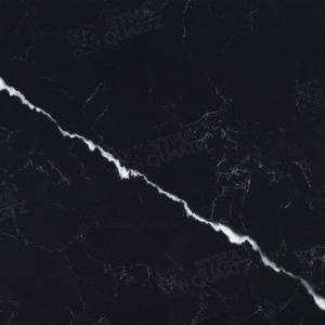 Кварцевый агломерат EQHM 006 Negro Marquina Etna Quartz