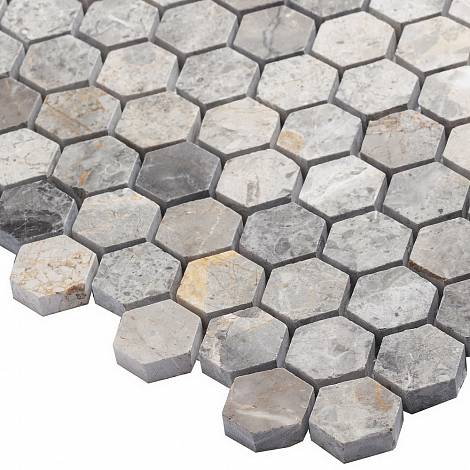 STARmosaic мраморная мозаика Мраморная мозаика Starmosaic Hex HEXAGON VLgP 23х23