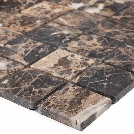 STARmosaic мраморная мозаика Мраморная мозаика Starmosaic Classic DARK EMPERADOR MATT 48x48