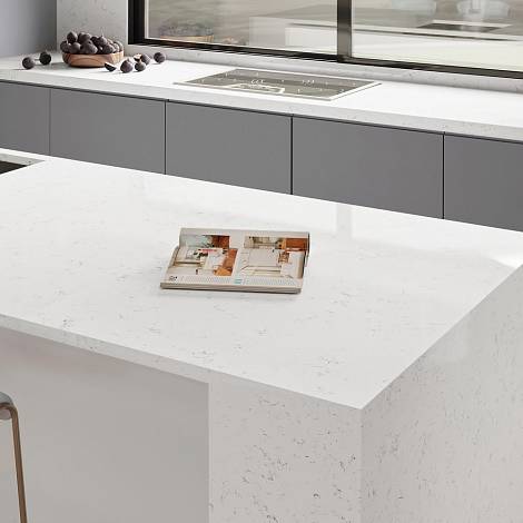 Quantra Quartz Кварцевый агломерат New Carrara 1673 Quantra Quartz
