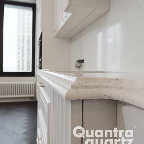 Quantra Quartz Кварцевый агломерат New Carrara 1673 Quantra Quartz