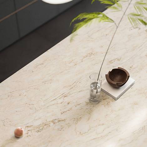 Aleph Stone Кварцевый агломерат ALEPH STONE A86 Travertino Leather