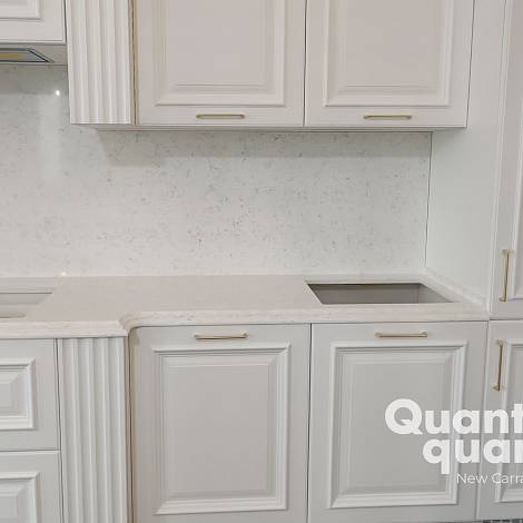 Quantra Quartz Кварцевый агломерат New Carrara 1673 Quantra Quartz