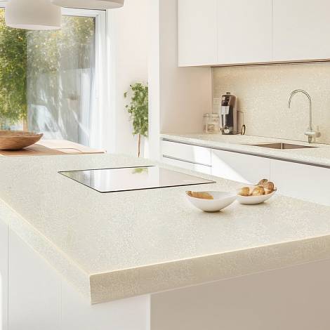 Etna Quartz Кварцевый агломерат Cream Beige EQMM 102 Etna Quartz
