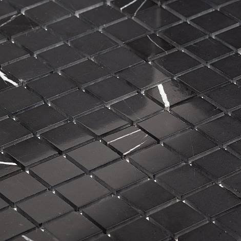 STARmosaic мраморная мозаика Мраморная мозаика Starmosaic Classic BLACK POLISHED 20х20