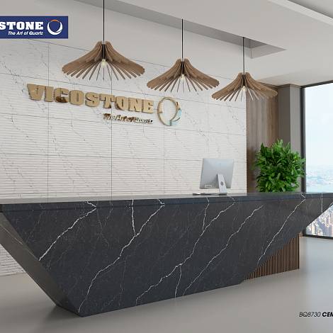 Vicostone Кварцевый агломерат Vicostone CEMENTO BQ8730