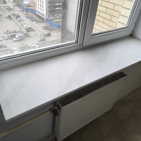 Alfa Quartz Кварцевый агломерат Alfa Quartz AQ-009 Calacatta Del Fiore