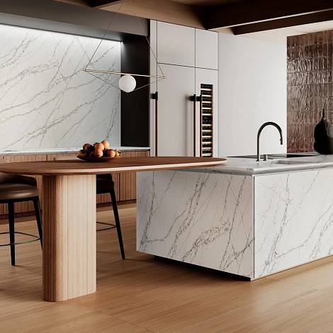 Quantra Quartz Кварцевый агломерат Swan Lake 9939 Quantra Quartz