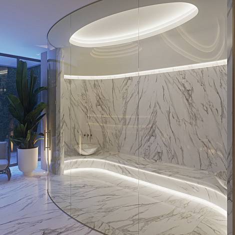 PRIMAX Кварцевый агломерат Primax Fresco 701 Calacatta Argento