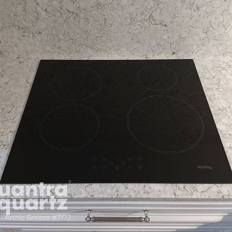 Quantra Quartz Кварцевый агломерат Arctic Breeze 7172 Quantra Quartz
