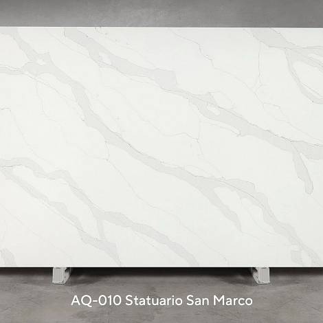 Alfa Quartz Кварцевый агломерат Alfa Quartz AQ-010 Statuario San Marco