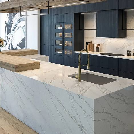 Quantra Quartz Кварцевый агломерат Swan Lake 9939 Quantra Quartz