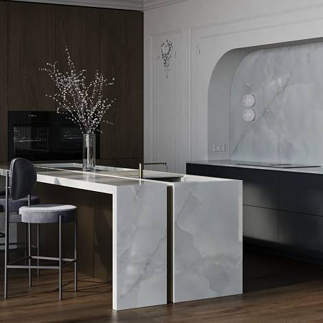 Etna Quartz Кварцевый агломерат Onyx Bianco EQJO 069 Etna Quartz