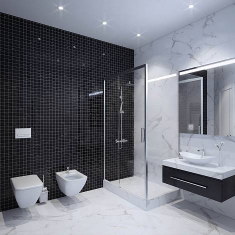 STARmosaic мраморная мозаика Мраморная мозаика Starmosaic Classic BLACK POLISHED 20х20