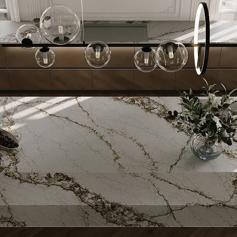 Quantra Quartz Кварцевый агломерат Pantheon 9960 Quantra Quartz