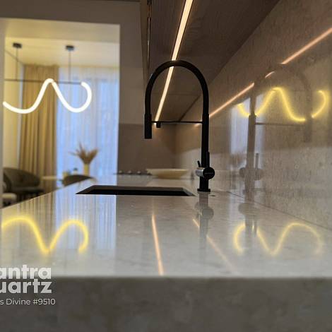 Quantra Quartz Кварцевый агломерат Cygnus Divine (Glencoe) 9510 Quantra Quartz