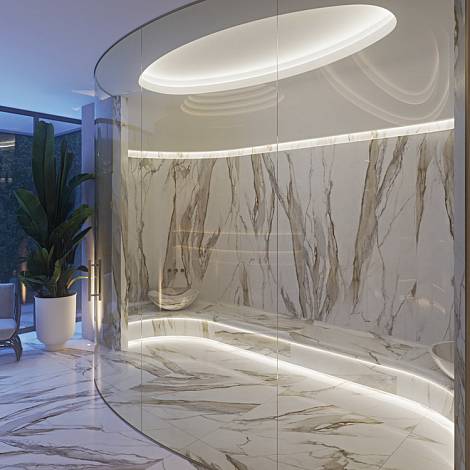 PRIMAX Кварцевый агломерат Primax Fresco 707 Calacatta Sienna