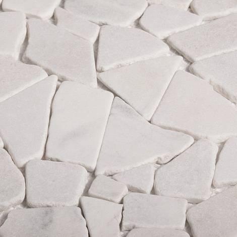 STARmosaic мраморная мозаика Мраморная мозаика Starmosaic Broken SPLIT WHITE MATT