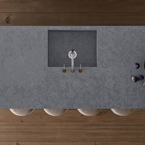 Quantra Quartz Кварцевый агломерат Hermes Grey 8058 Quantra Quartz