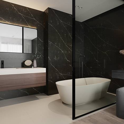 Aleph Stone Кварцевый агломерат ALEPH STONE A85 VERDE FOREST MAGNOLIA