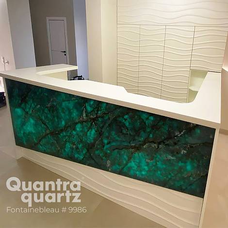 Quantra Quartz Кварцевый агломерат Fontainebleau 9986 Quantra Quartz