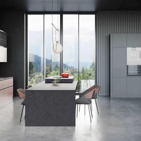Quantra Quartz Кварцевый агломерат Hermes Grey 8058 Quantra Quartz