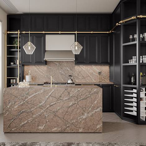 Quantra Quartz Кварцевый агломерат Golden Gate 9965 Quantra Quartz