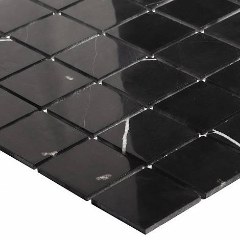 STARmosaic мраморная мозаика Мраморная мозаика Starmosaic Classic BLACK POLISHED 48х48