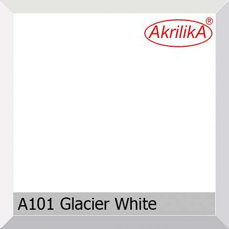 Akrilika Акриловый камень A101 Glacier white ТМ Akrilika