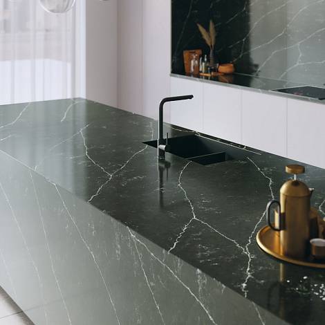 Aleph Stone Кварцевый агломерат ALEPH STONE A85 VERDE FOREST MAGNOLIA