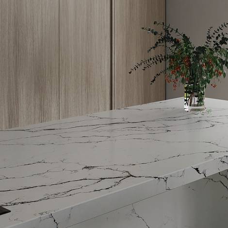 Etna Quartz Кварцевый агломерат Calacatta Star EQMM 070 Etna Quartz