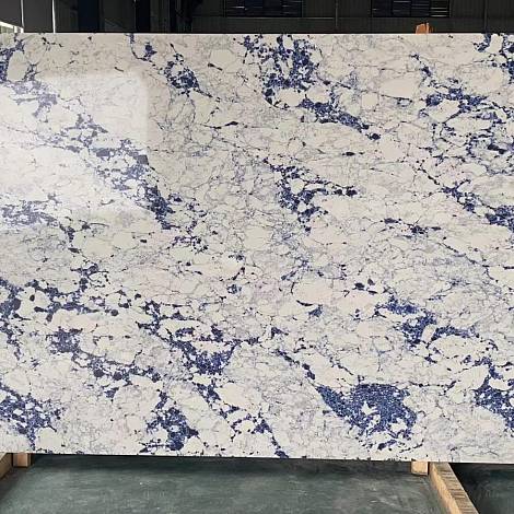 Aleph Stone Кварцевый агломерат ALEPH STONE A74 Arabescato Azzurro