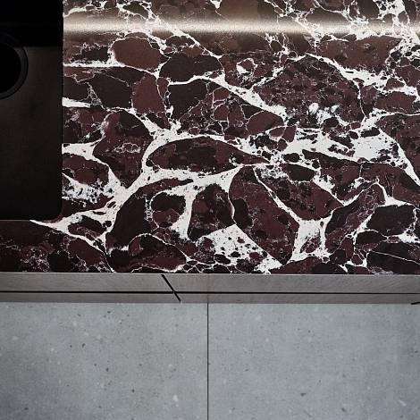 Aleph Stone Кварцевый агломерат ALEPH STONE A73 Arabescato Rosso