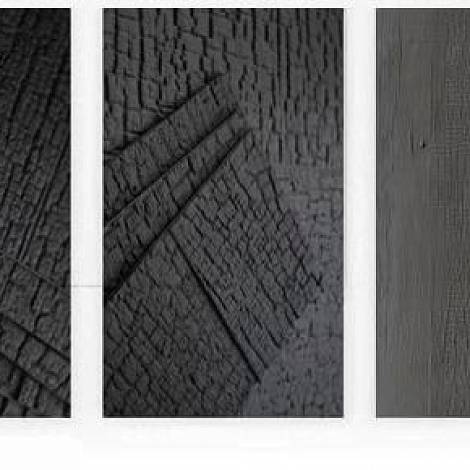 Гибкий камень Elrock Гибкая керамика Elrock GK092 Charcoal burnt wood black