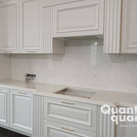 Quantra Quartz Кварцевый агломерат New Carrara 1673 Quantra Quartz