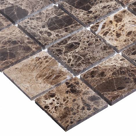 STARmosaic мраморная мозаика Мраморная мозаика Starmosaic Classic DARK EMPERADOR POLISHED 48х48