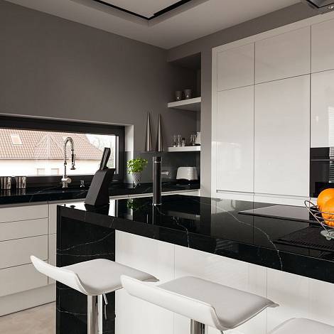 Coante Кварцевый агломерат Coante 7716 Arte Black Polished