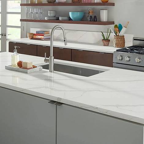 Quantra Quartz Кварцевый агломерат Calacatta Lucca 9010 Quantra Quartz