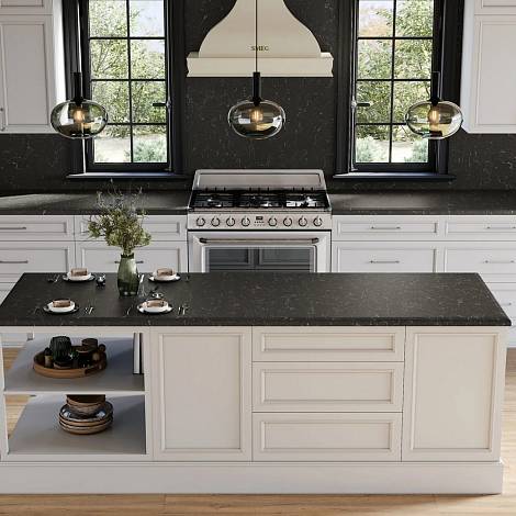 Quantra Quartz Кварцевый агломерат Brown Leaf 2456 Quantra Quartz