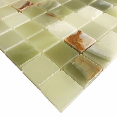 STARmosaic мраморная мозаика Мраморная мозаика Starmosaic Classic  GREEN ONYX 20х20