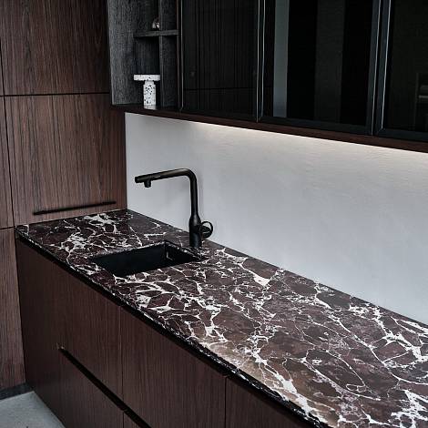 Aleph Stone Кварцевый агломерат ALEPH STONE A73 Arabescato Rosso