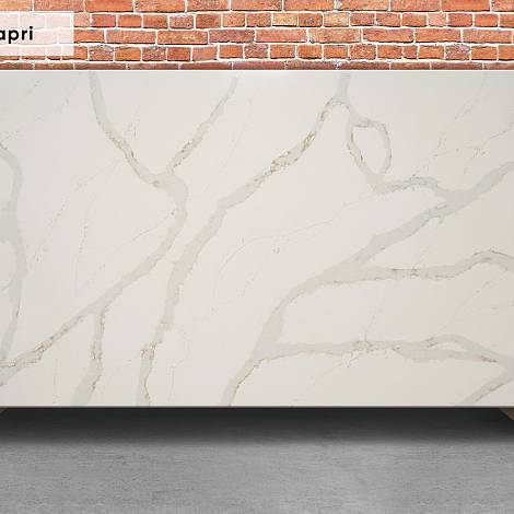 Quantra Quartz Кварцевый агломерат Calacatta Capri 9334 Quantra Quartz