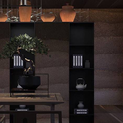 Гибкий камень Elrock Гибкая керамика Elrock GK113 Relic rammed earth gradient grey