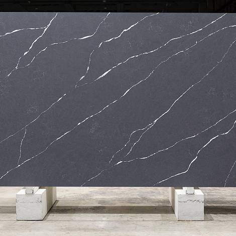 Etna Quartz Кварцевый агломерат Etna Quartz EQHM 007 Grey Marquina под кожу