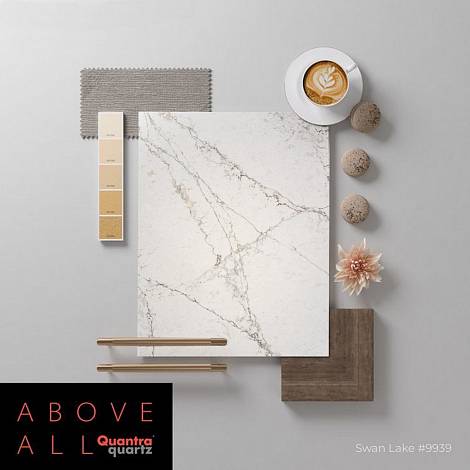 Quantra Quartz Кварцевый агломерат Swan Lake 9939 Quantra Quartz