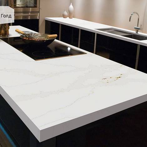 Avant Quartz Кварцевый агломерат Avant Quartz 7550 Калакатта Канны Голд
