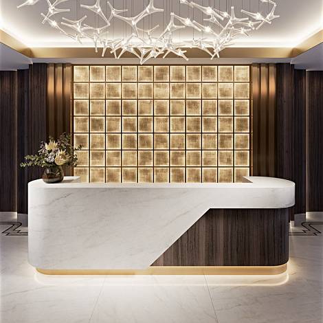 PRIMAX Кварцевый агломерат Primax Fresco 709 Calacatta Cremme
