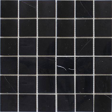 STARmosaic мраморная мозаика Мраморная мозаика Starmosaic Classic BLACK POLISHED 48х48