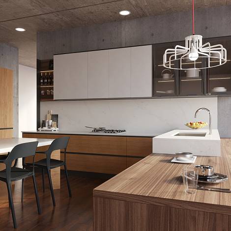 Vicostone Кварцевый агломерат Vicostone BQ8926 CALACATTA CALDIA