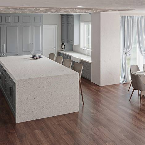 Quantra Quartz Кварцевый агломерат Arctic Breeze 7172 Quantra Quartz